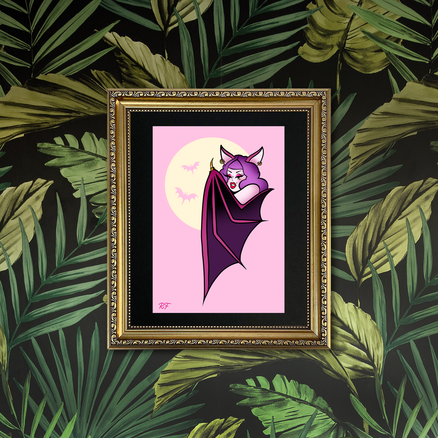 Bat Girl Print