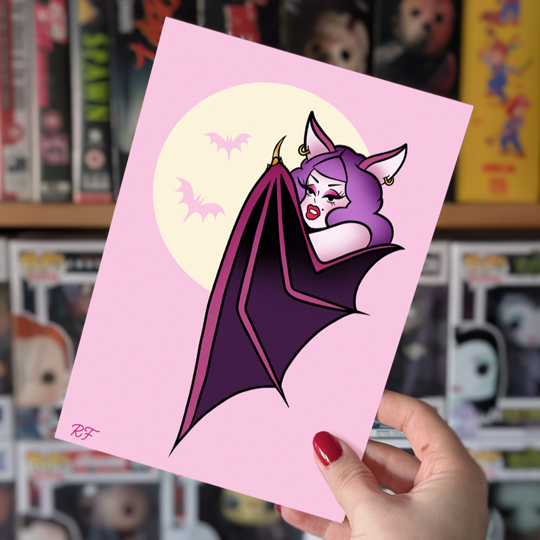 Bat Girl Print