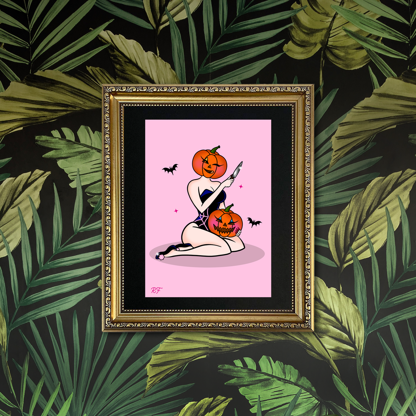 Pumpkin Pin Up Print