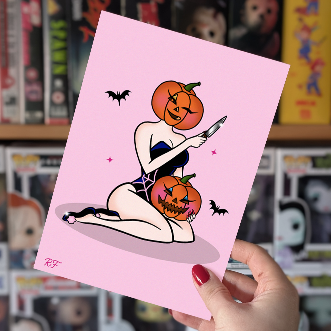 Pumpkin Pin Up Print