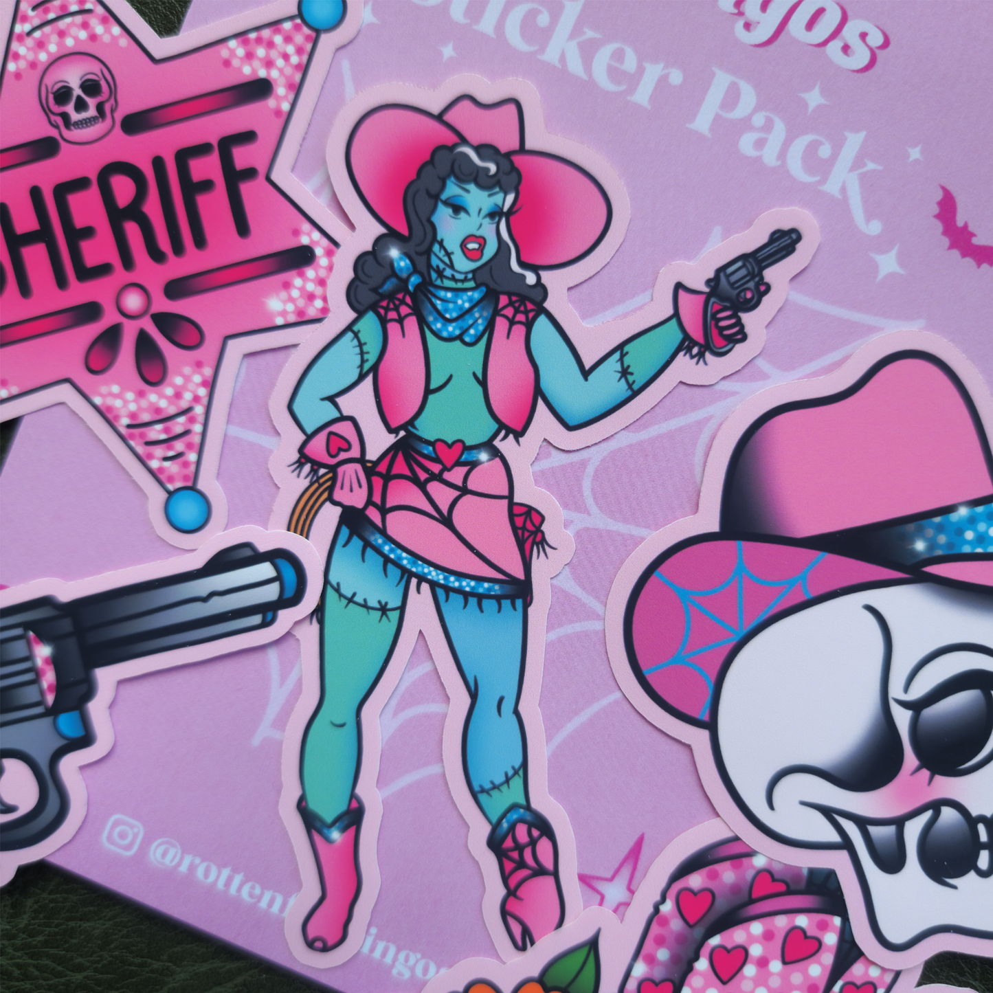 Spooky Western Sticker Pack