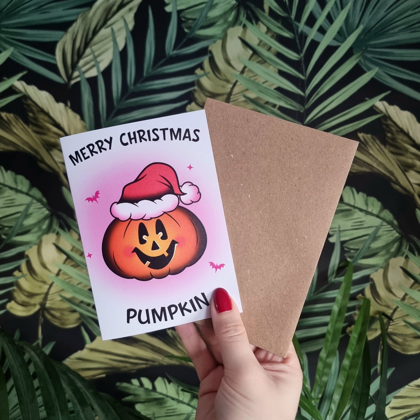 Merry Christmas Pumpkin Card