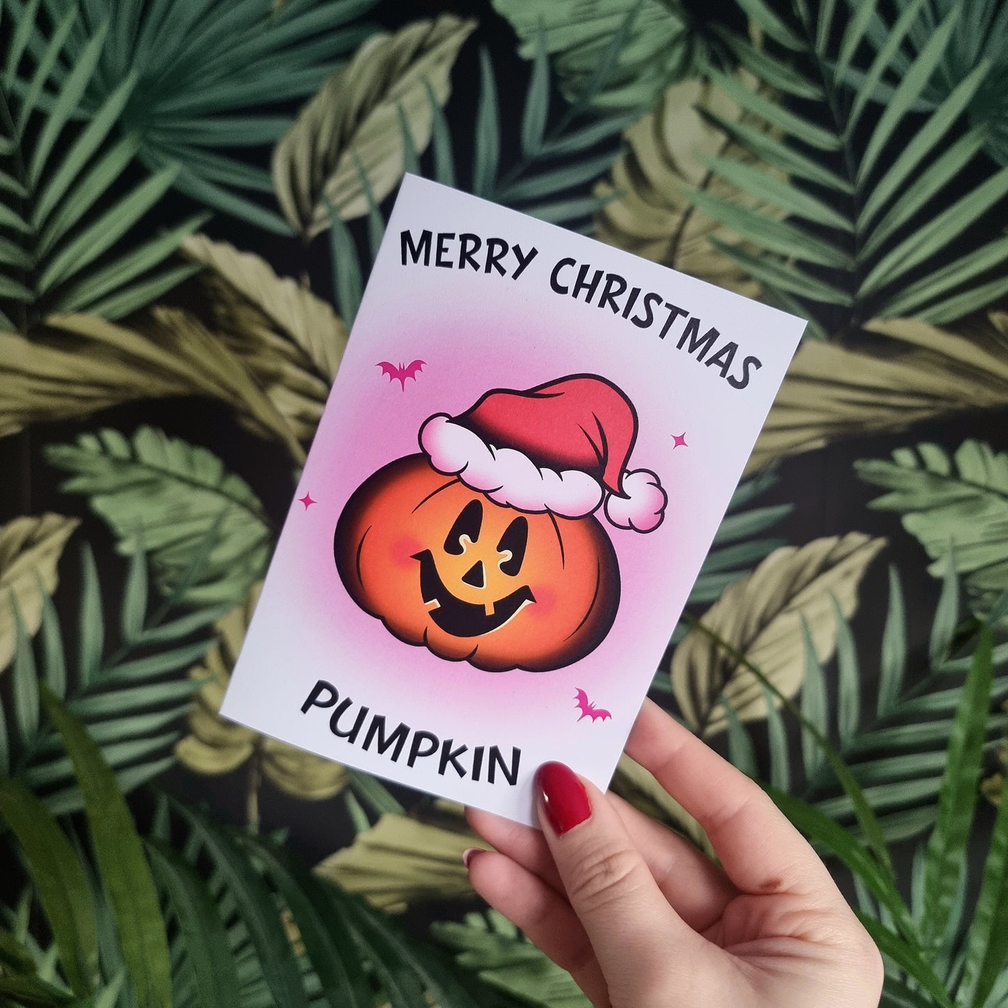 Merry Christmas Pumpkin Card