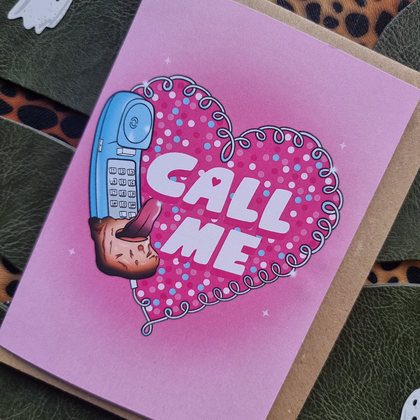 Call Me Valloween Greetings Card