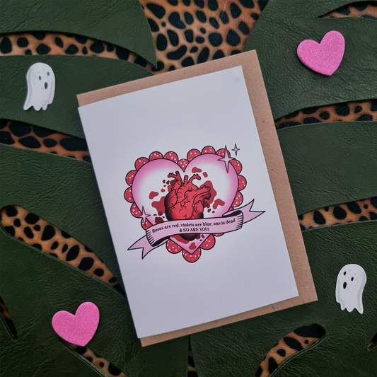 Bloody Heart Valloween Card