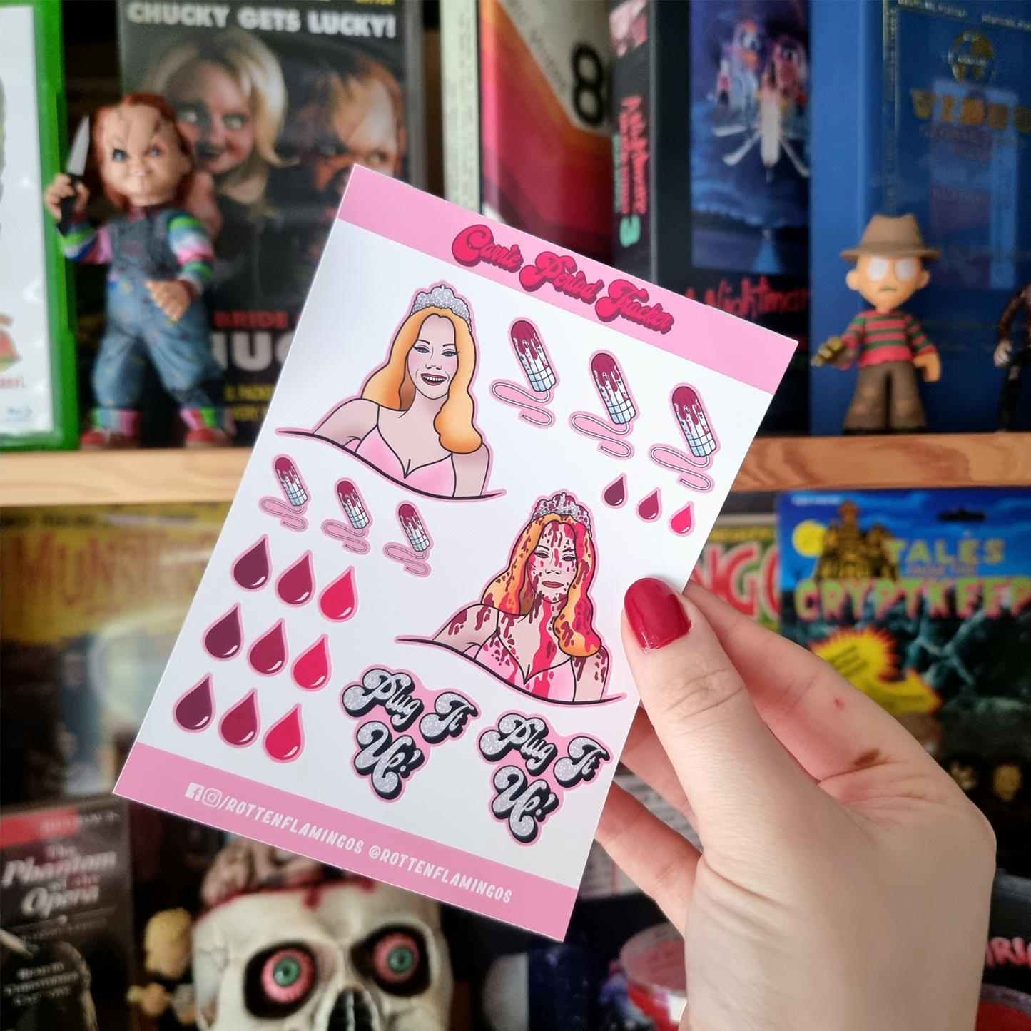 Carrie Period Tracker Sticker Sheet