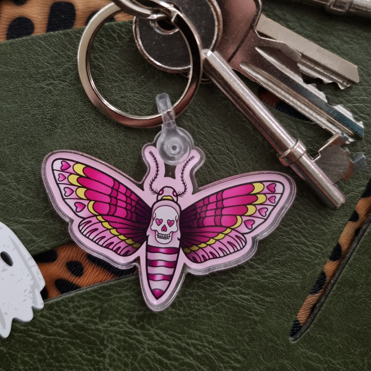 Death Moth Keychain