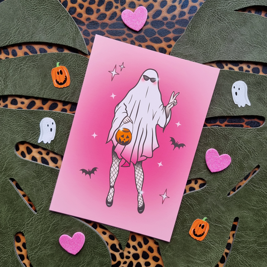 Ghostie Gal Art Print