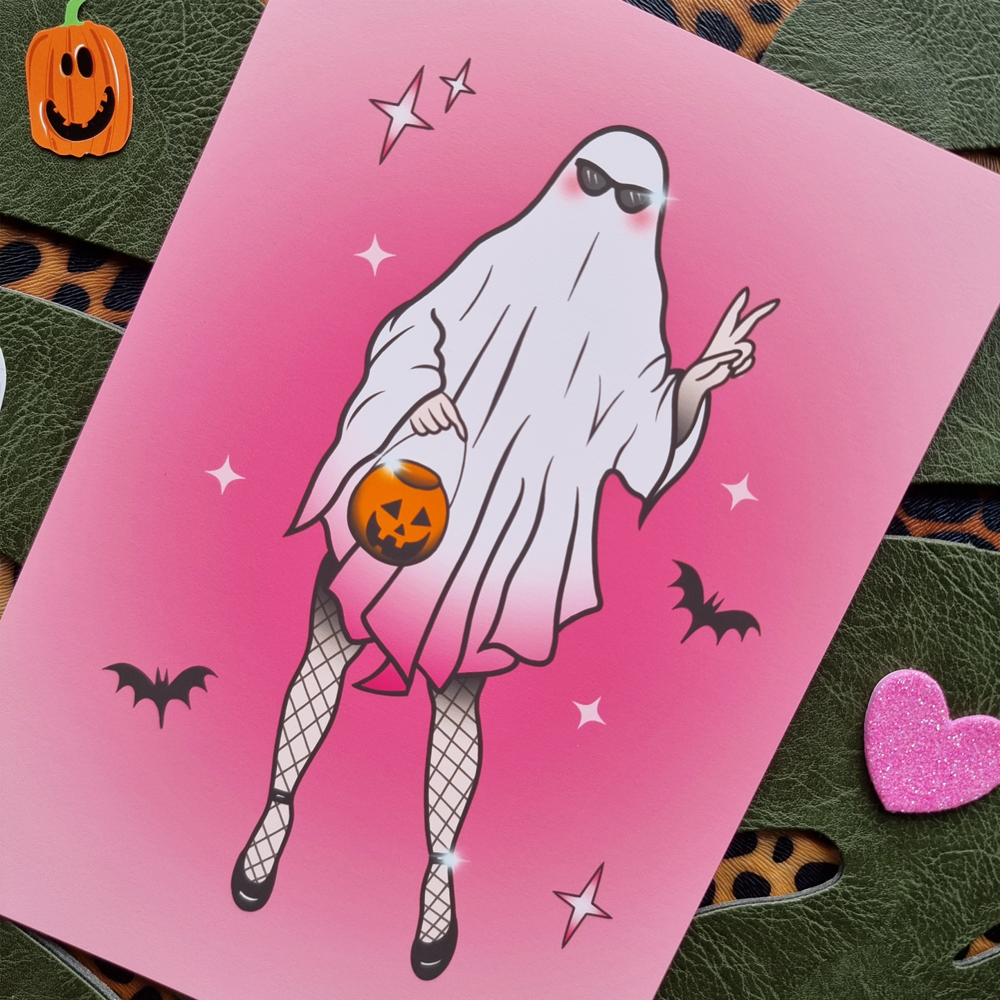 Ghostie Gal Art Print