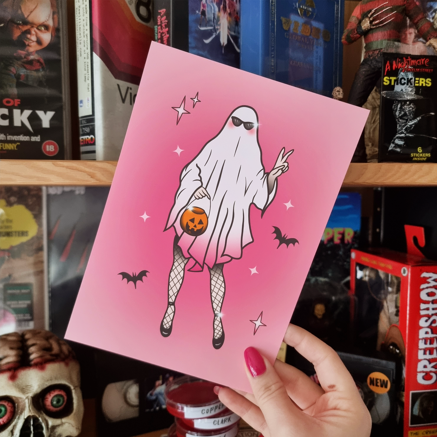 Ghostie Gal Art Print