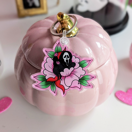 Ghosite Peony Keychain (seconds sale)