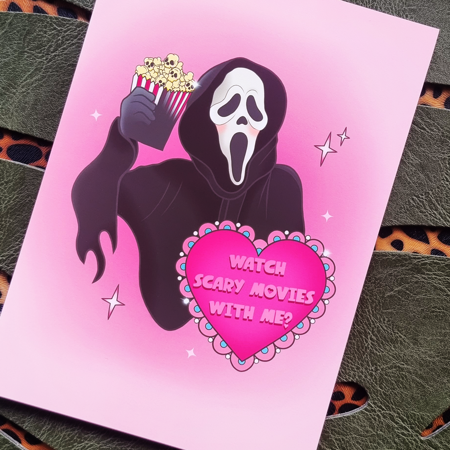 Watch Scary Movies With Me Art Print