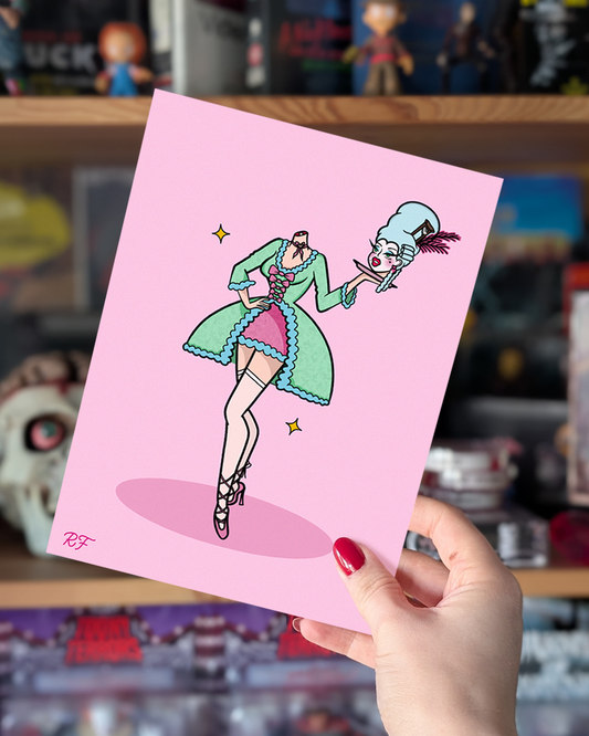 Madame Guillotine Pin Up Print