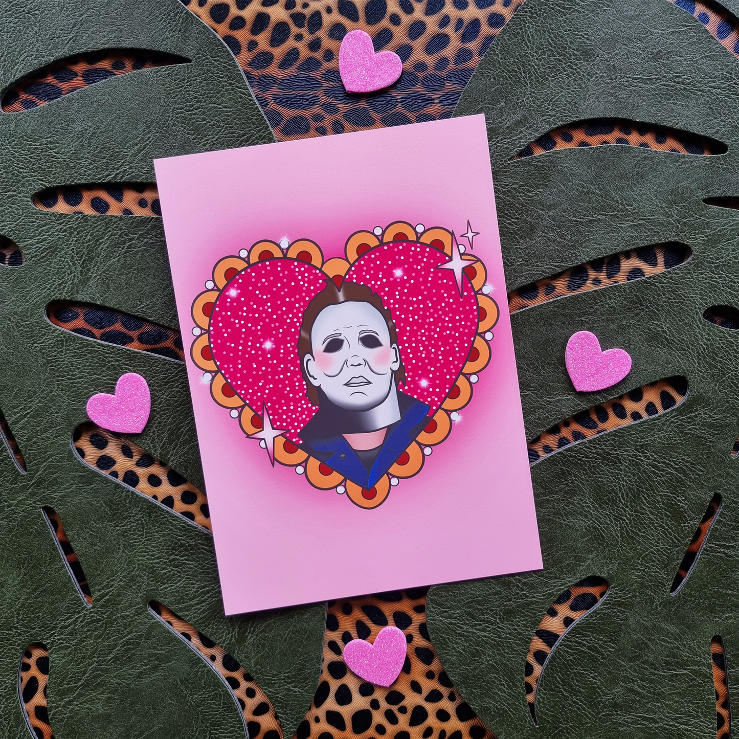 Boogeyman Killer Horror Heart Art Print