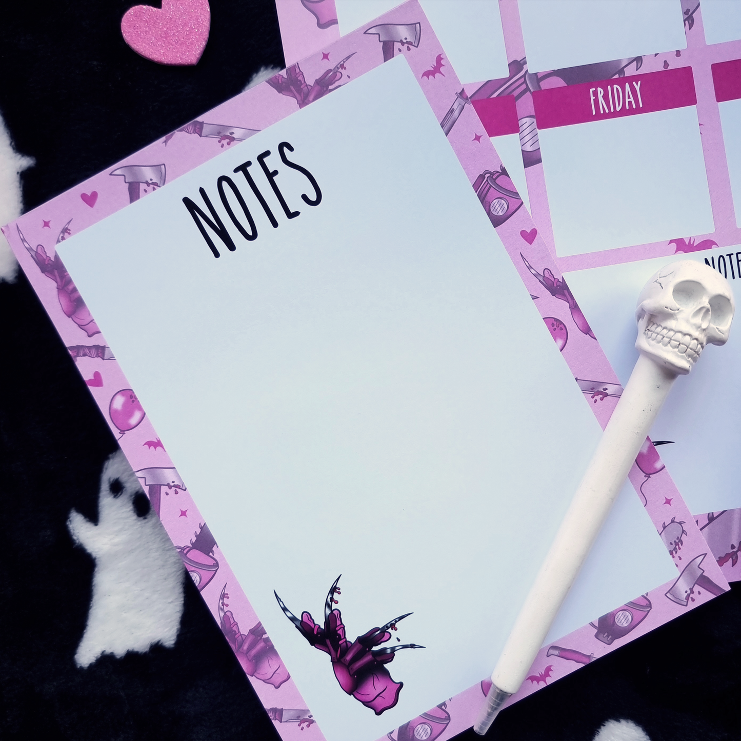 Pink Horror Notepad