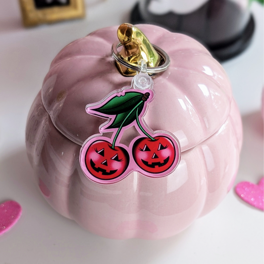 Pumpkin Cherries Keychain (seconds sale)