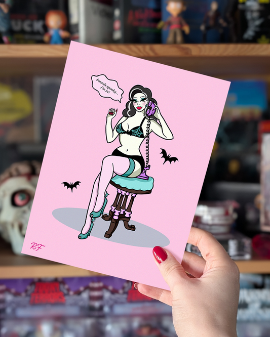 Sounds Spooky Pin Up Print