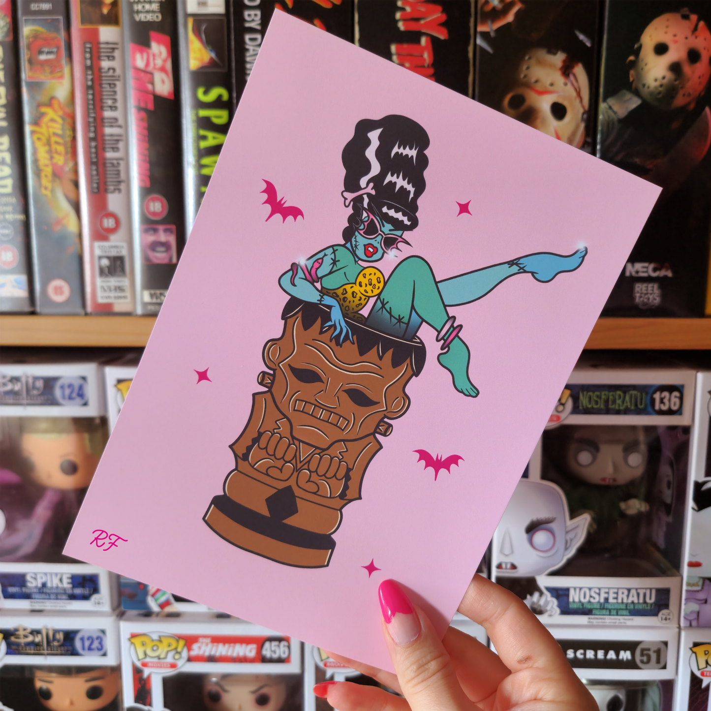 Hot Ghoul Summer Tiki Bride Print