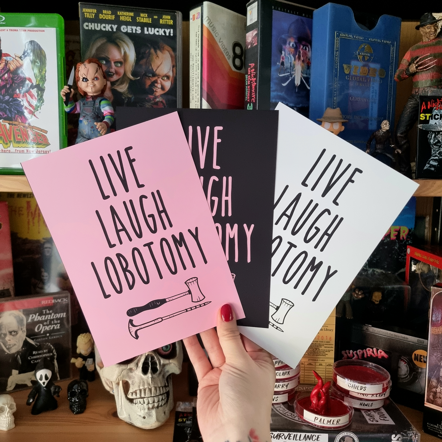 Live Laugh Lobotomy Art Print